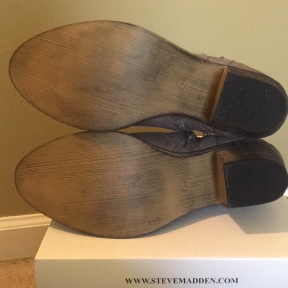 NIB Steve Madden Concrete Grey Booties  Western 10 - Picture 9 of 11